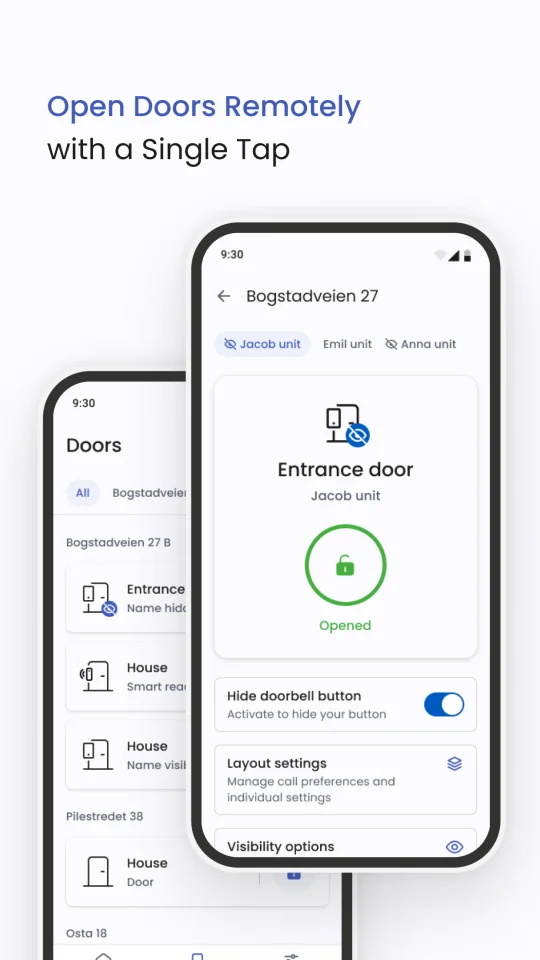 Defigo Flutter-App — Einstellungen und Zugangsprotokoll