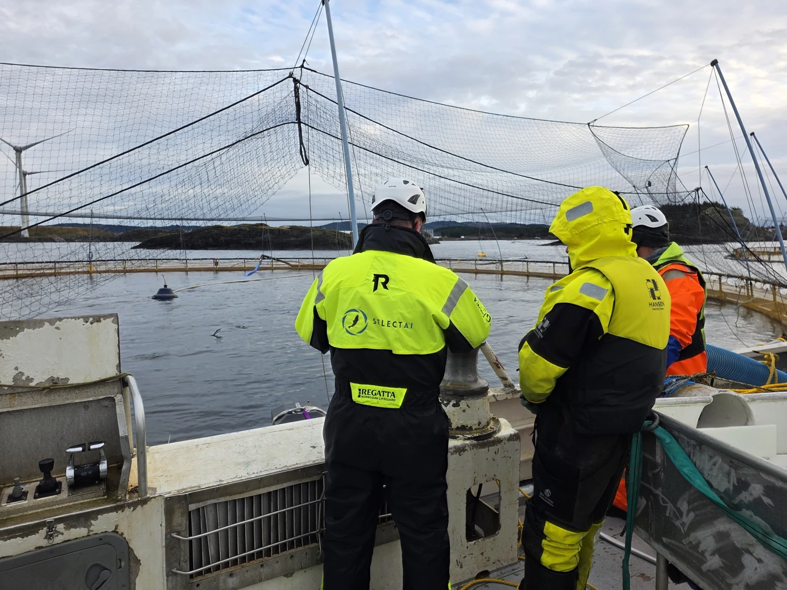 Operator führt eine SelectAI-Sitzung auf dem Varde-Fischerboot bei Karmøy durch, Dezember 2025