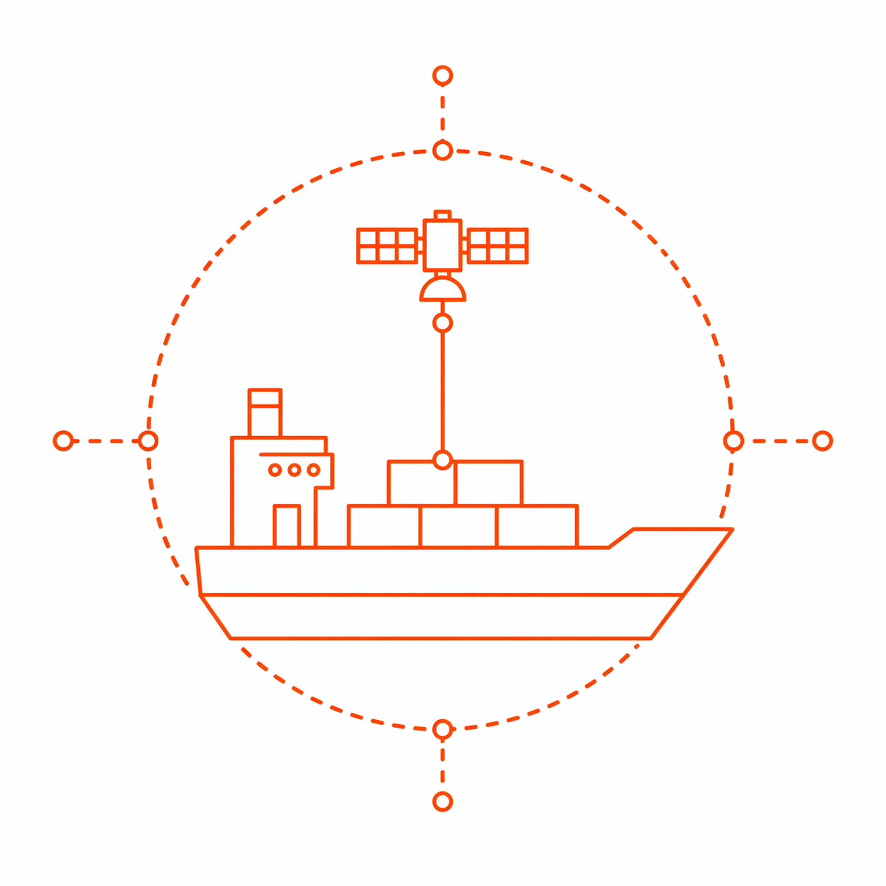 Schematische Darstellung von maritimen und Offshore-Geräten